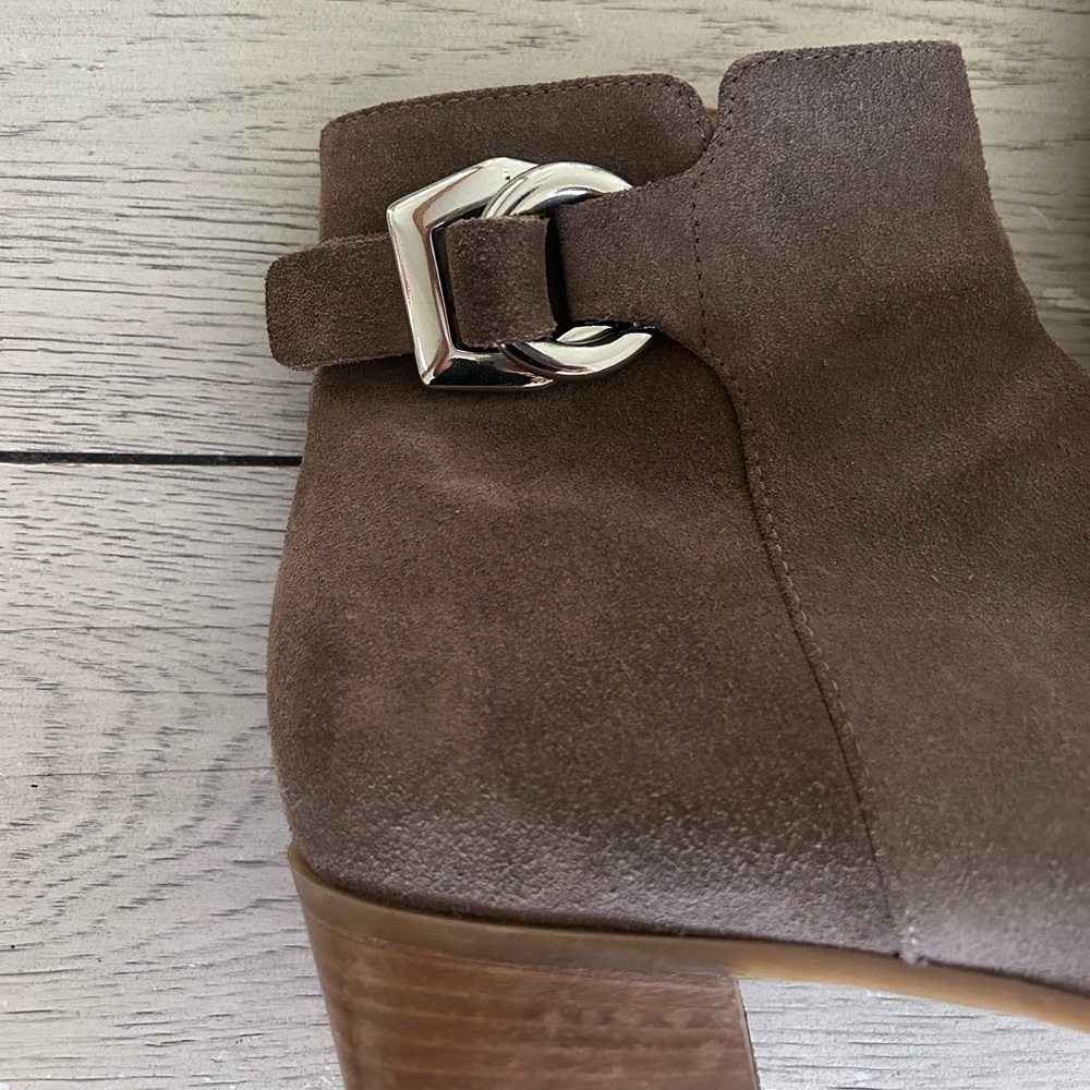 Aquatalia Women's Faria Weatherproof Bootie, Taupe, Italian Leather - Picture 3 of 4